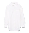 ALEX MILL Oversized Shirt with Removable Collar in White