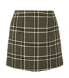 ALEXA CHUNG Plaid Woven Mini Skirt