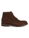 Aquatalia Renzo Suede Lace-up Boots In Brown