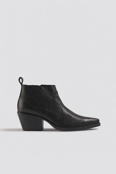 Mango Greco Ankle Boots - Black