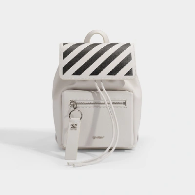 Off-white Diag Binder Backpack In White