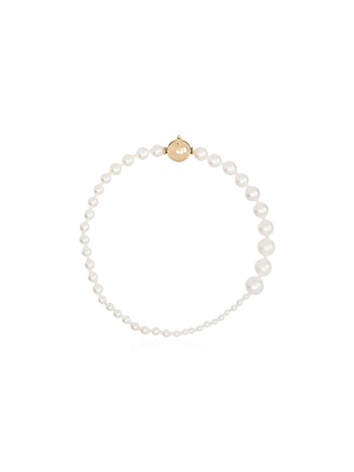 Sophie Bille Brahe Petite Peggy 14-karat Gold Pearl Bracelet