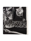 ALEXANDER MCQUEEN KING AND QUEEN EMBROIDERED SHAWL