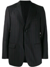 COBRA SC COBRA S.C. 细条纹搭扣西装夹克 - 黑色