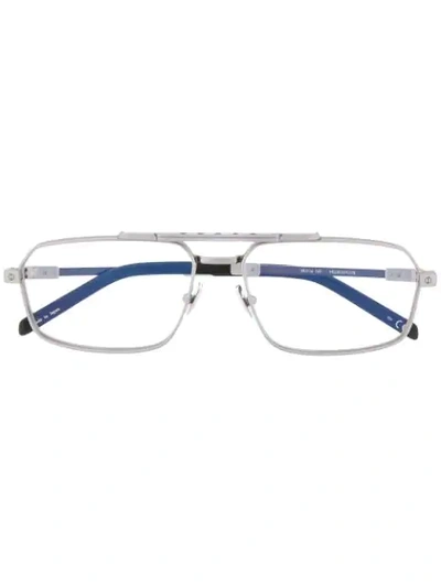Hublot Eyewear Metal Frame Glasses In 金属色