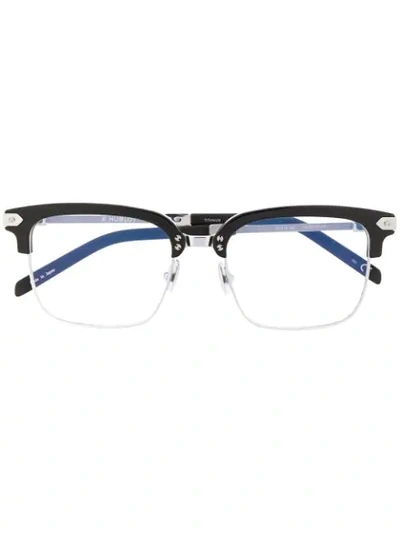 Hublot Eyewear Half Frame Glasses In 银色