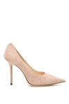 JIMMY CHOO SUEDE LOVE 100 PUMPS,11032697