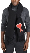 AMI ALEXANDRE MATTIUSSI FRINGE SCARF