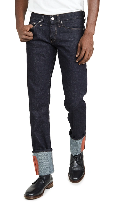 Helmut Lang Masc Josephine Straight Slim Jeans In Raw Indigo