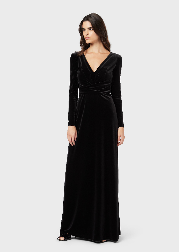 armani velvet dress