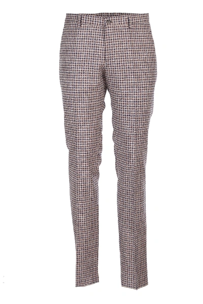 Etro Check Trousers. Model