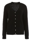 ALESSANDRA RICH CABLE-KNIT CARDIGAN,11032741