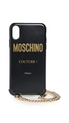 MOSCHINO FANTASY PRINT IPHONE X/XS CASE WITH CHAIN