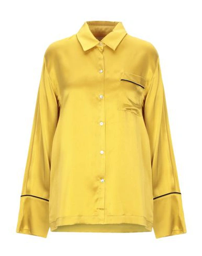 Asceno 真丝衬衫及女衬衣 In Yellow