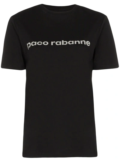 PACO RABANNE PACO RABANNE LOGO PRINT T-SHIRT - 黑色