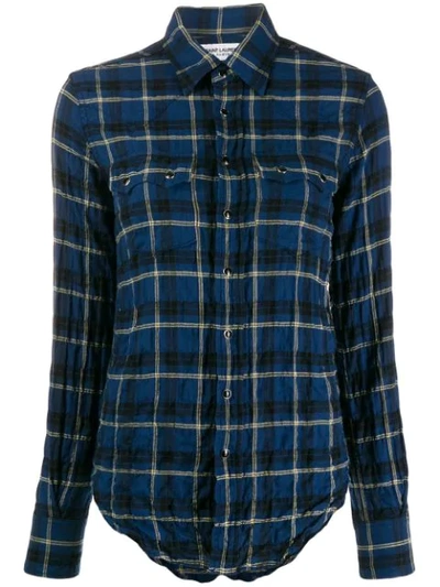 Saint Laurent Texas Classic Shirt - 蓝色 In Blue