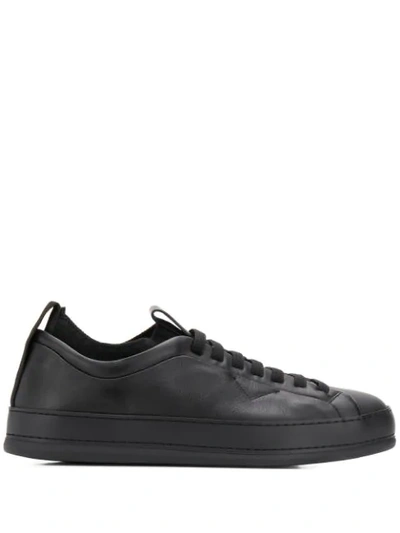 Z Zegna Low Top Lace Up Sneakers - 黑色 In Black