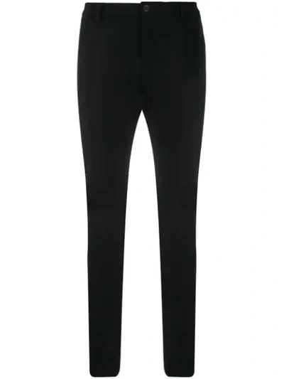 Dolce & Gabbana Straight-leg Trousers In Black