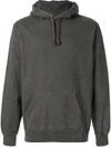 Supreme Overdyed Hooded Sweatshirt In Grey
