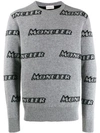 Moncler Vintage Logo Sweatshirt In Light Grey