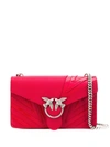 PINKO LOVE BIRD CHEVRON SHOULDER BAG