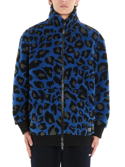 Msgm Multicolor Acrylic Outerwear Jacket