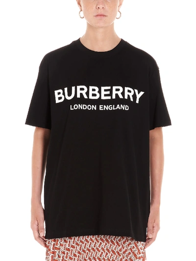 Burberry Carrick Kingdom Graphic Tee In Black