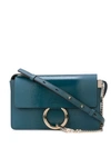 CHLOÉ CHLOÉ FAYE SMALL SHOULDER BAG - 蓝色