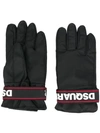 DSQUARED2 LOGO STRAP GLOVES