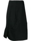 COMME DES GARÇONS ASYMMETRIC MIDI SKIRT