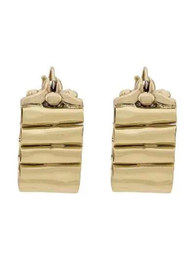 Ellery Pawn Vessel Hoop Earrings In Sm000 Gold