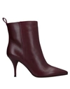 L'autre Chose Ankle Boot In Maroon