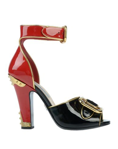 Prada Sandals In Black