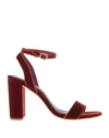 Sandro Sandals In Maroon