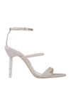 Sophia Webster Sandals In Platinum