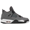 Nike Men's Air Jordan Retro 4 Basketball Shoes In Grey