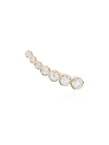 Sophie Bille Brahe Petite Croissant De Lune 18kt Gold Single Earring With Diamonds In Metallic