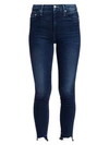 Mother The Looker High-rise Ankle Skinny Fray Hem Jeans In Tongue In Chic