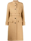 CHLOÉ BELTED SINGLE-BREASTED COAT