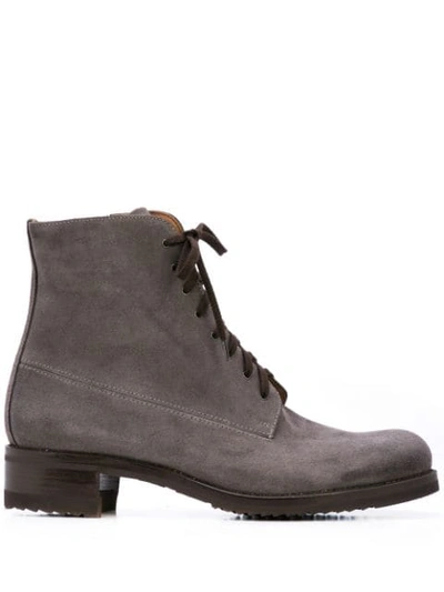Gravati Lace-up Ankle Boots In Grey