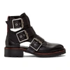 RAG & BONE RAG AND BONE BLACK CANNON BUCKLE II BOOTS