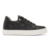 GIUSEPPE ZANOTTI GIUSEPPE ZANOTTI BLACK LEATHER LOW-TOP SNEAKERS