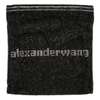 ALEXANDER WANG BLACK RHINESTONE CHAIN MESH WANGLOC POUCH