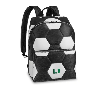 Pre-owned Louis Vuitton Apollo Backpack Hexagonal Fifa World Cup Noir