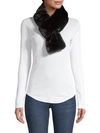 ADRIENNE LANDAU Faux-Fur Pull-Through Short Scarf