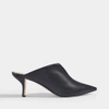 NICHOLAS KIRKWOOD Leeloo 60mm Mules in Black Calfskin Leather