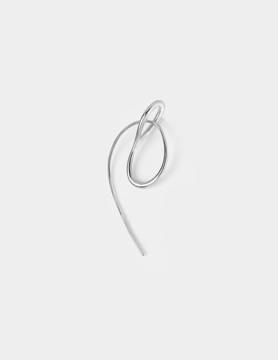 Charlotte Chesnais Mono Ohrringe Needle Hoop In Metallic