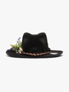 NICK FOUQUET NICK FOUQUET X THE SOLOIST BLACK FEDORA HAT,49514254015