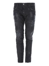 DSQUARED2 SKATER SCRAPED JEANS