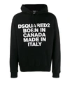 Dsquared2 Born In Canada Hoodie In Black